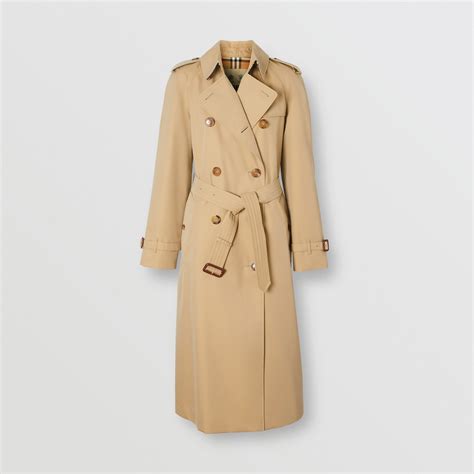 burberry waterloo heritage trench coat|burberry trench coat size guide.